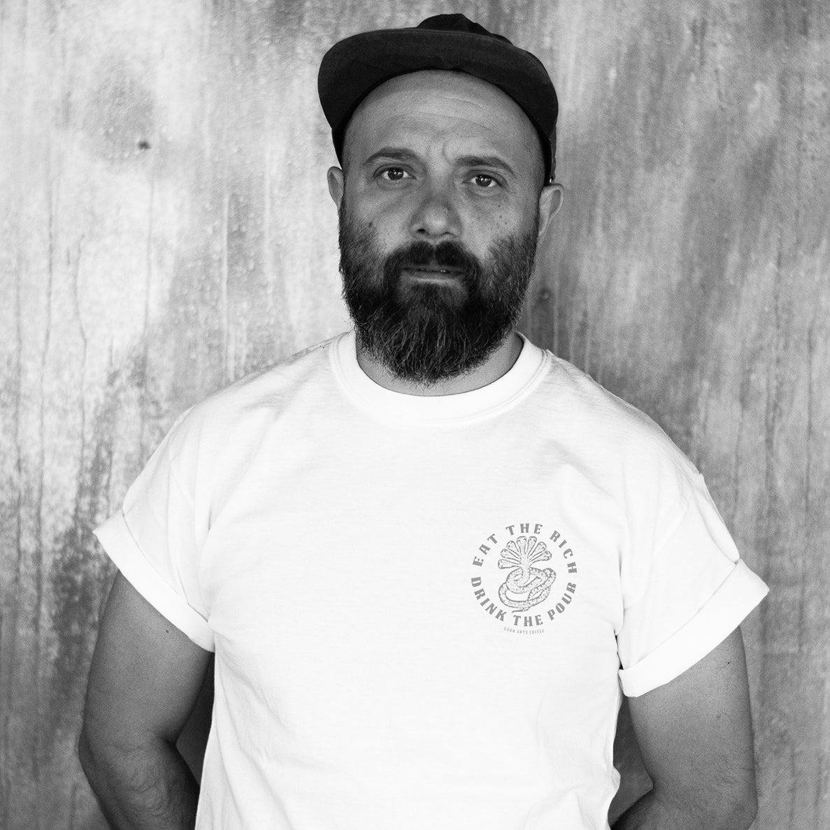 A portrait of Jacopo Cerisola, the owner of Dark Arts Coffee, Japan