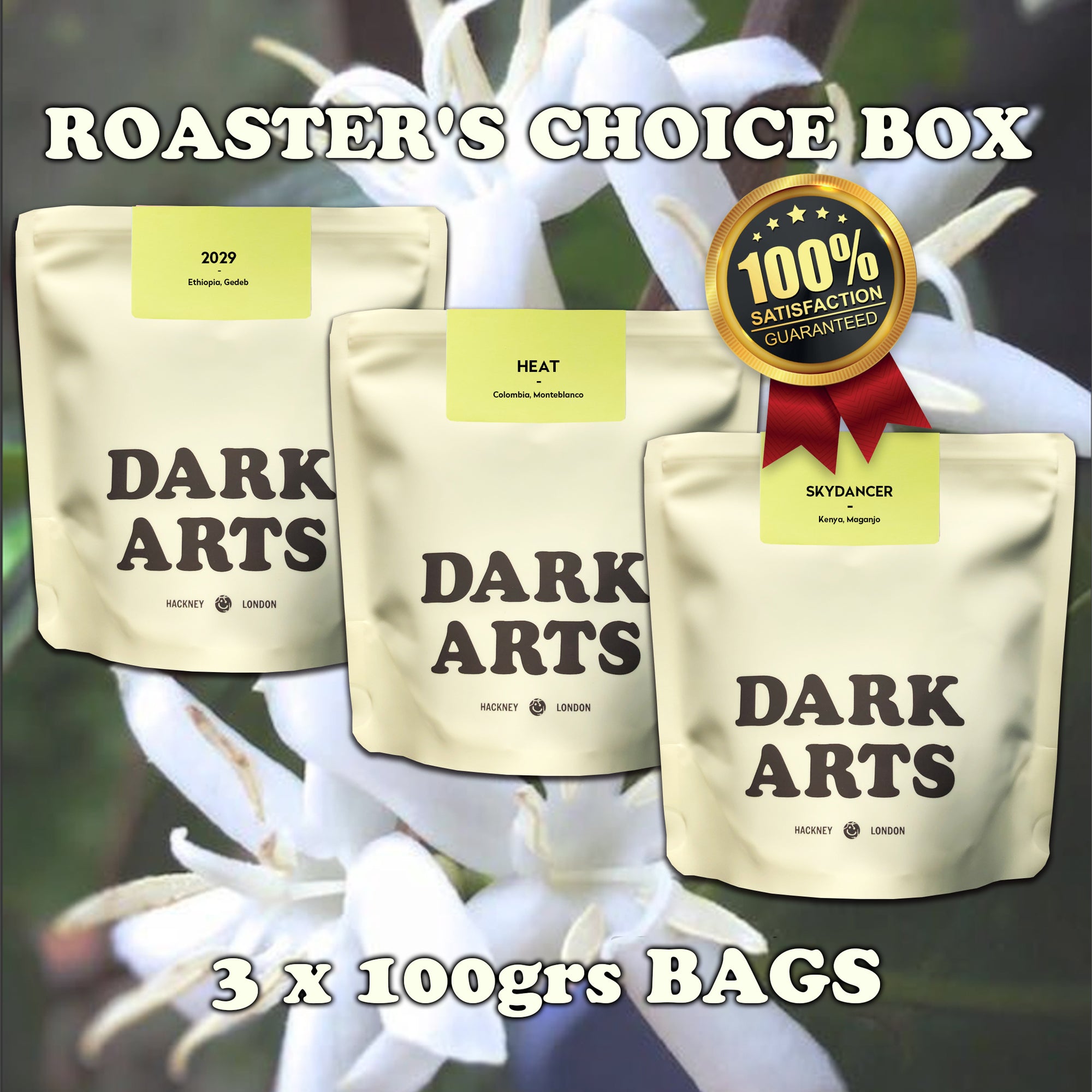 Selection boxes of specialty, single origin coffees - Dark Arts