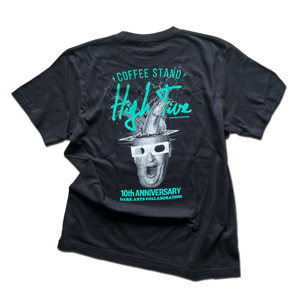 DAC x HIGH-FIVE COFFEE STAND 10th anniversary collaboration t-shirt