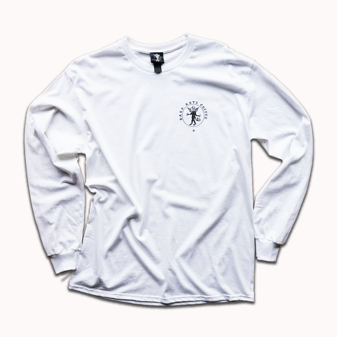CLASSIC LOGO LONG SLEEVE WHITE TSHIRT